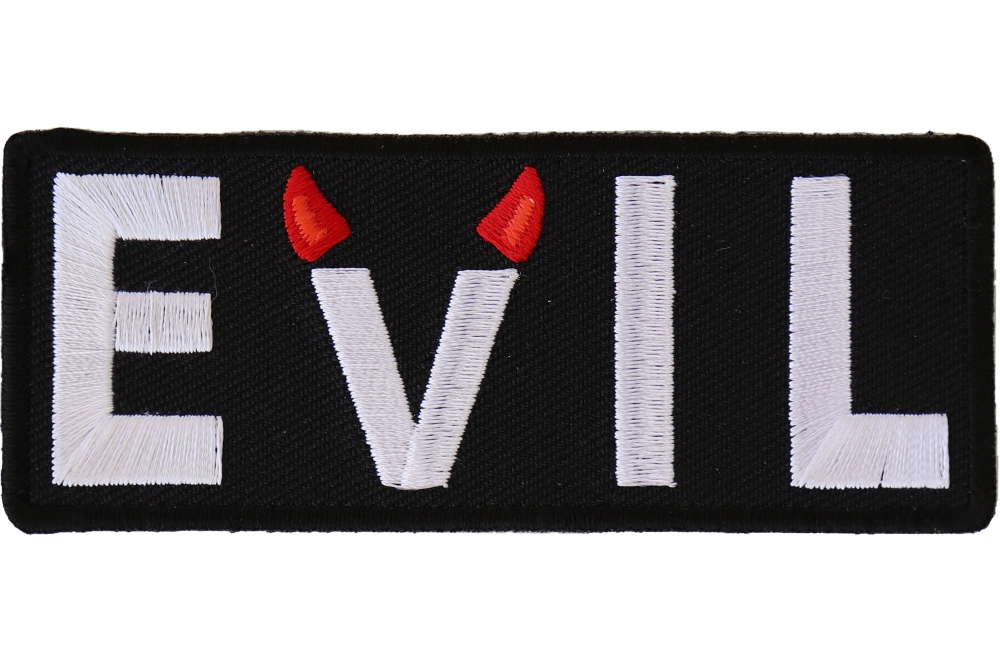 Evil Patch With Devil Horns | Ranks Titles Nicknames -TheCheapPlace