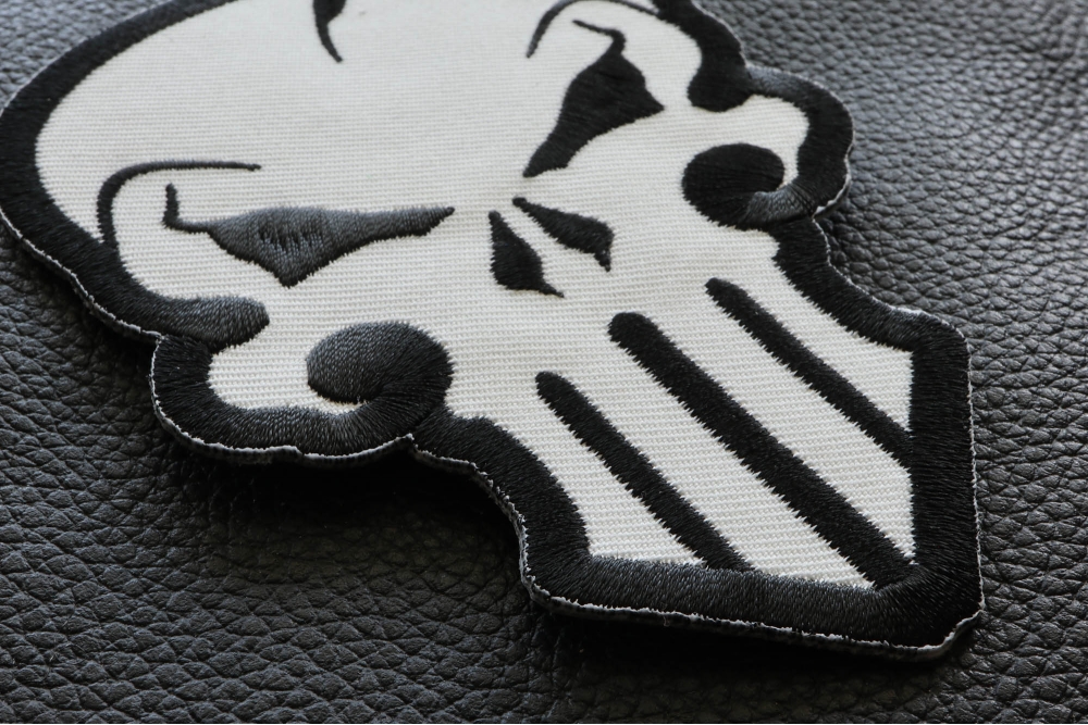 Punisher Kitty White PVC Patch - The Patch Board