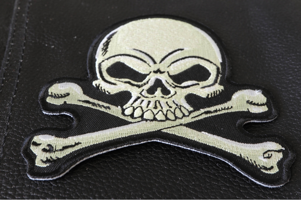 Skull And Crossbones Patch Biker Skull Patches By Ivamis Patches