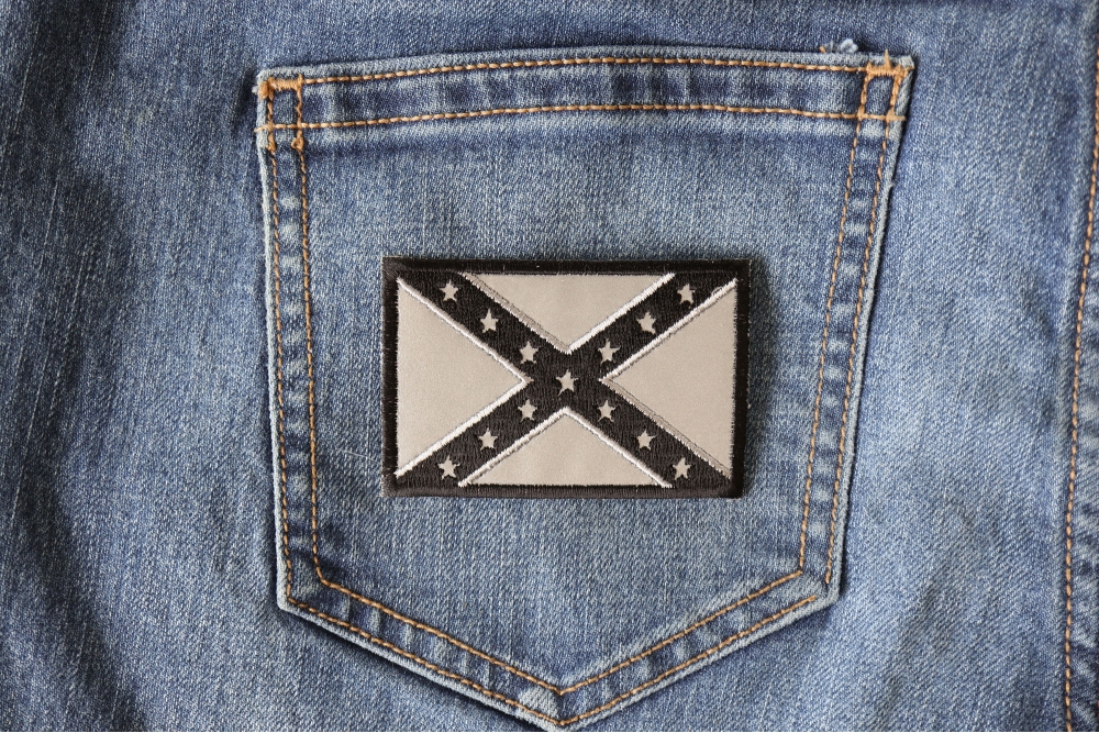 Reflective Rebel Flag Patch by Ivamis Patches