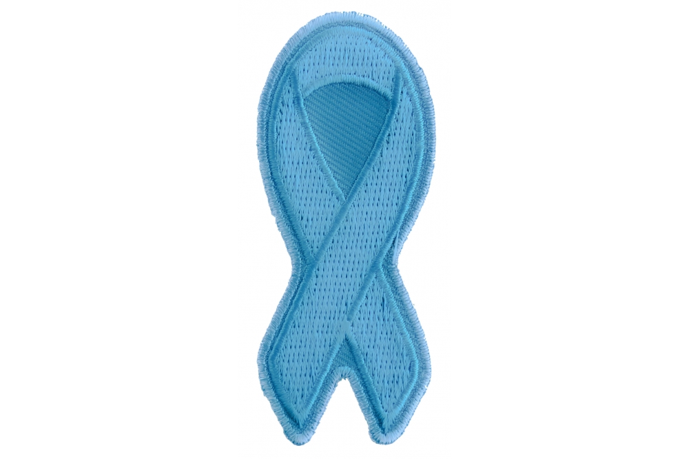 Personalized Light Blue Fabric Awareness Ribbons (Bulk)