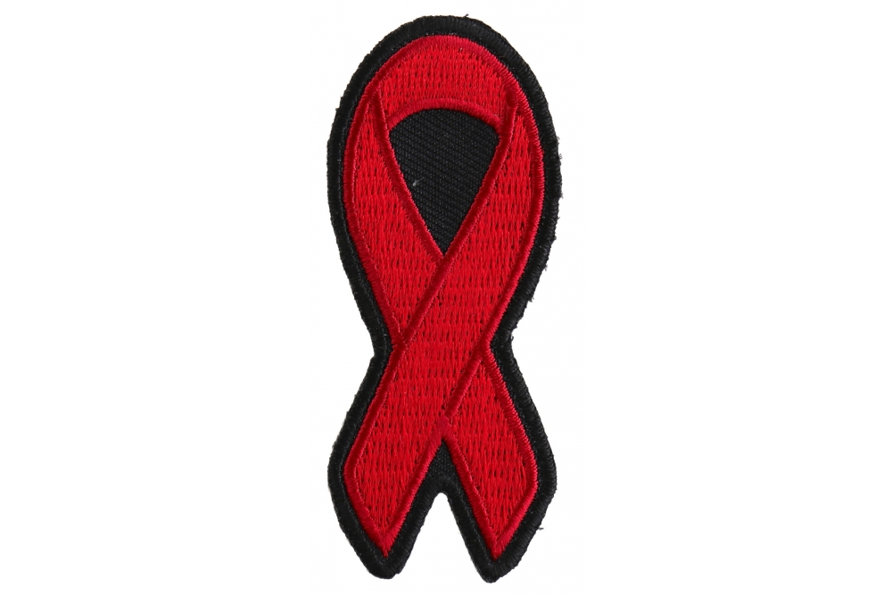 Red Ribbon AIDS Awareness Patch by Ivamis Patches