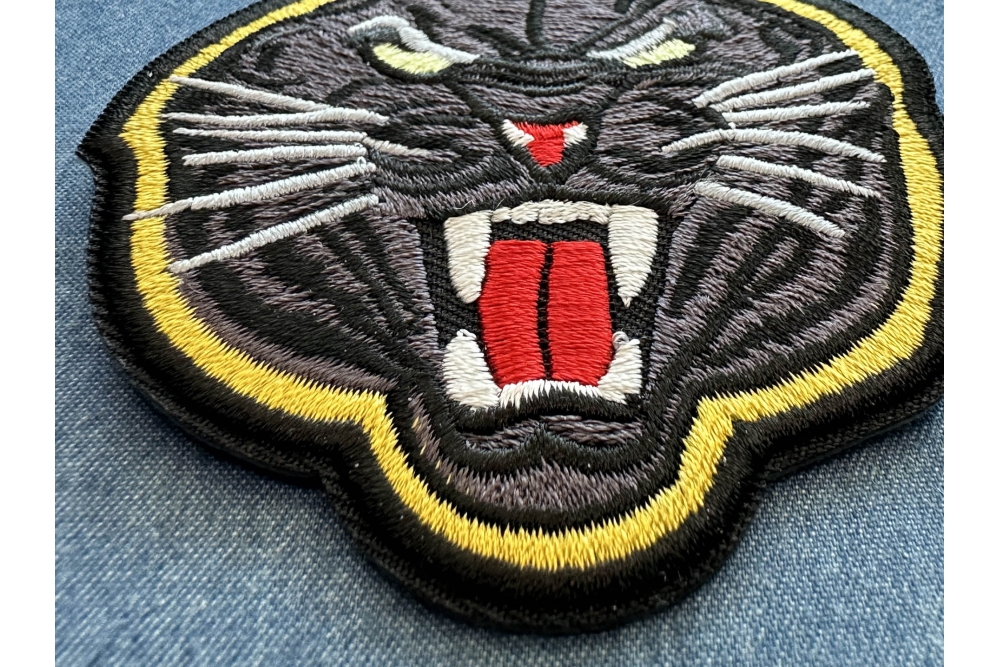 Black Jaguar Iron on Patch