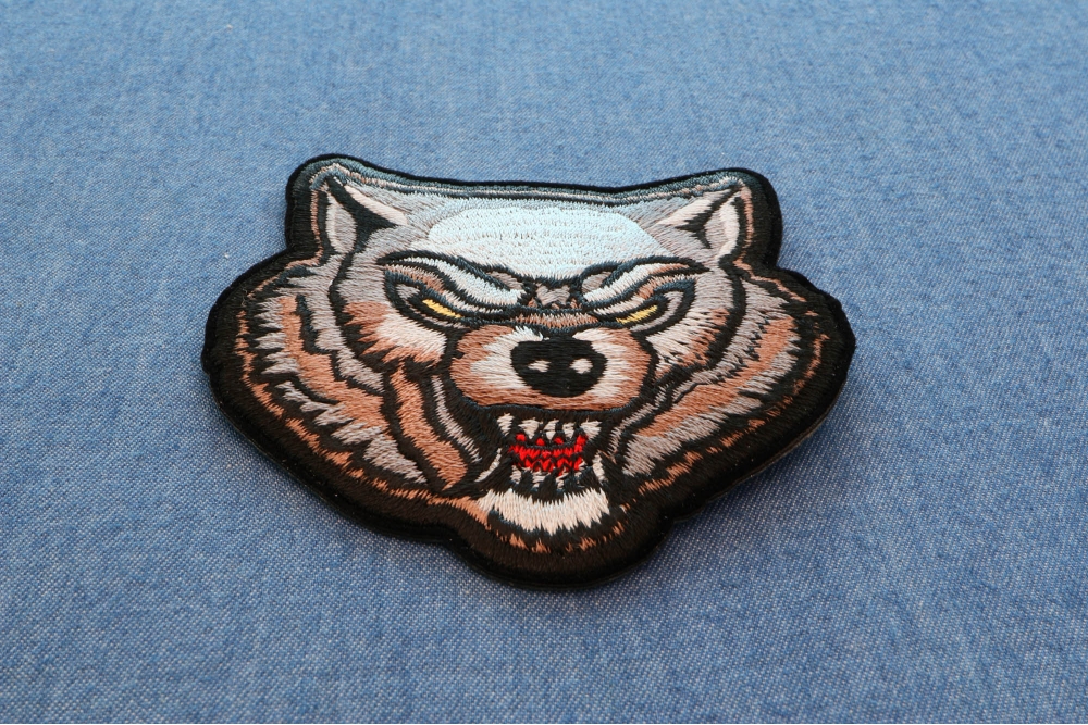 Scary Wolf Iron on Patch by Ivamis Patches