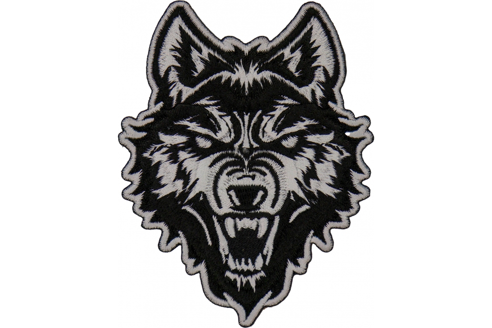 Scary Wolf Iron on Patch by Ivamis Patches