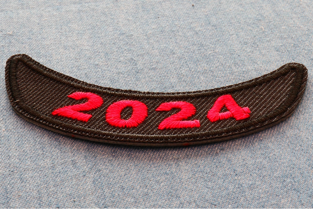 2024 Patch Lower Rocker Red By Ivamis Patches   Year Rocker Patches 2024 Patch Lower Rocker Red P7775 Diagonal 