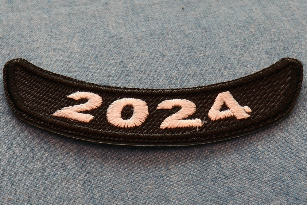 2024 Patch Lower Rocker White By Ivamis Patches   Year Rocker Patches 2024 Patch Lower Rocker White P7773 Diagonal 